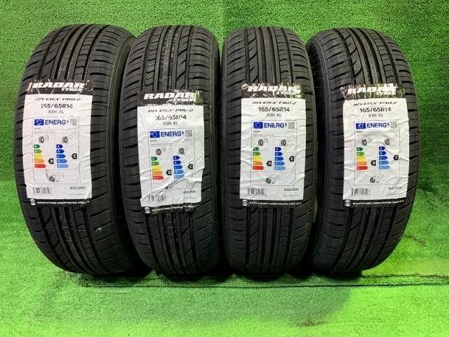 radar サマー レーダー RiveraPro2 165|65R14 4本 7ミリ