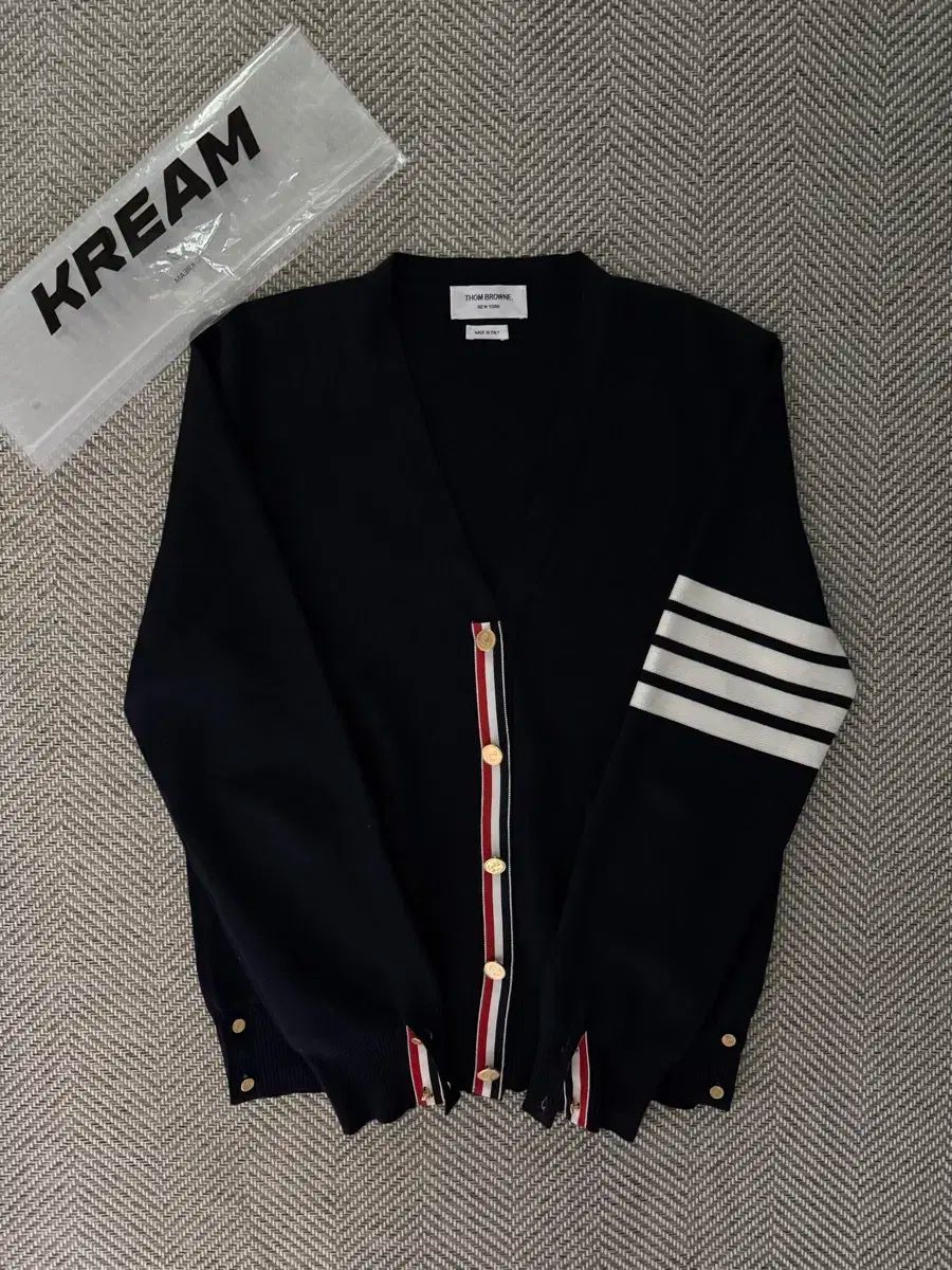 S グレード| 25fw Thom Browne トム ブラウン ミラノステッチ ゴールド カーディガン 2