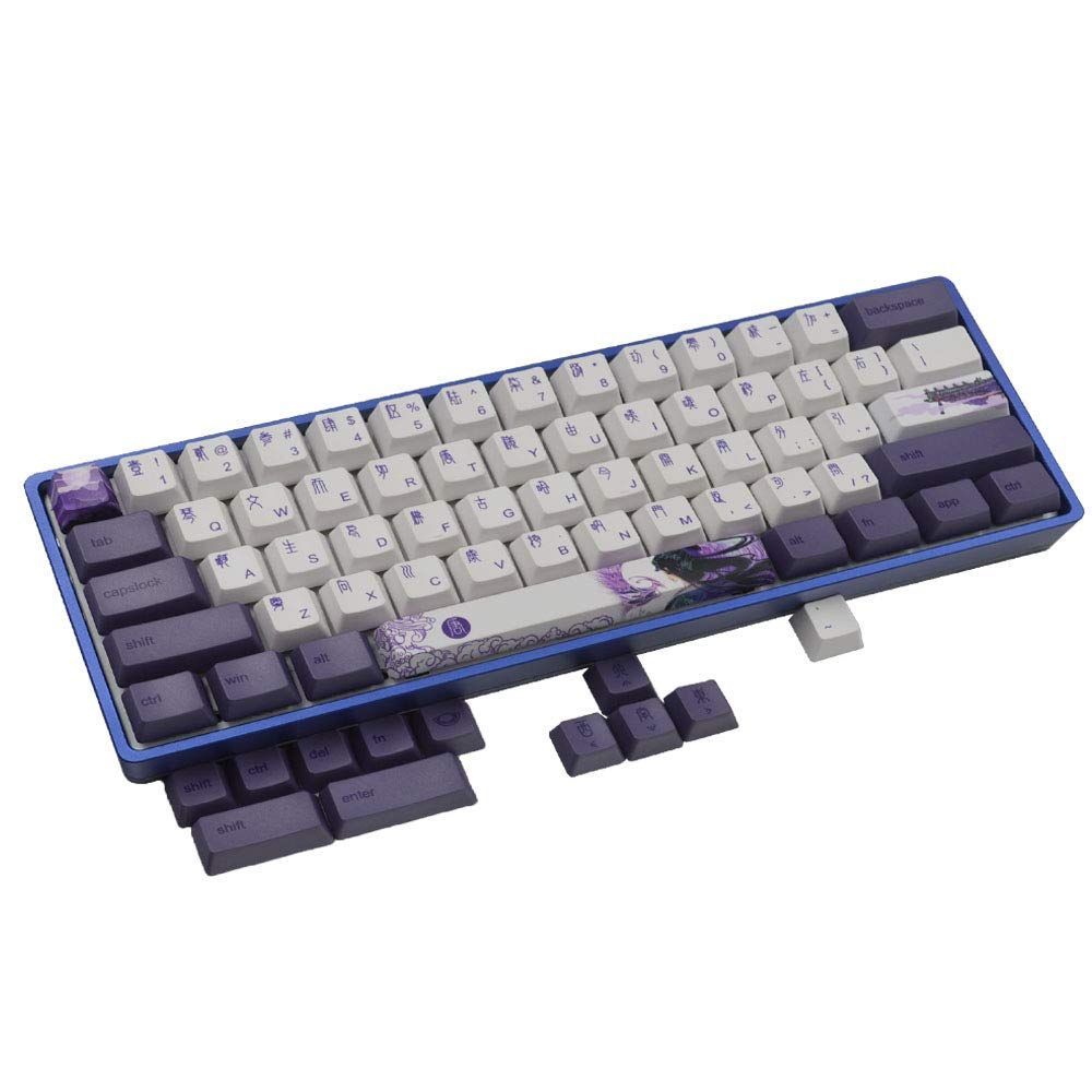 【在庫処分】/ / Annie ALT61 / RK61 PokerキーキャップGK61 ToetsenbordキーキャップGH60 GK64 OEMキーキャップセットMechanische 唐王朝 キーキャップPBT