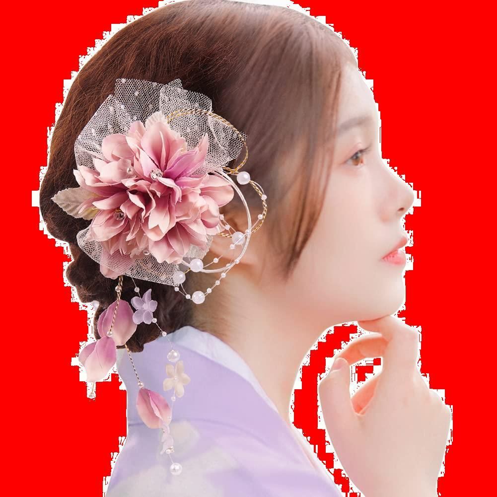 髪飾り 袴 卒業式 七五三 成人式 和装 花 和装髪飾り 着物 結婚式 振袖 浴衣 つまみ細工 髪 飾り 成人式卒業式袴着物振袖七五三結婚式ショートヘア髪飾り
