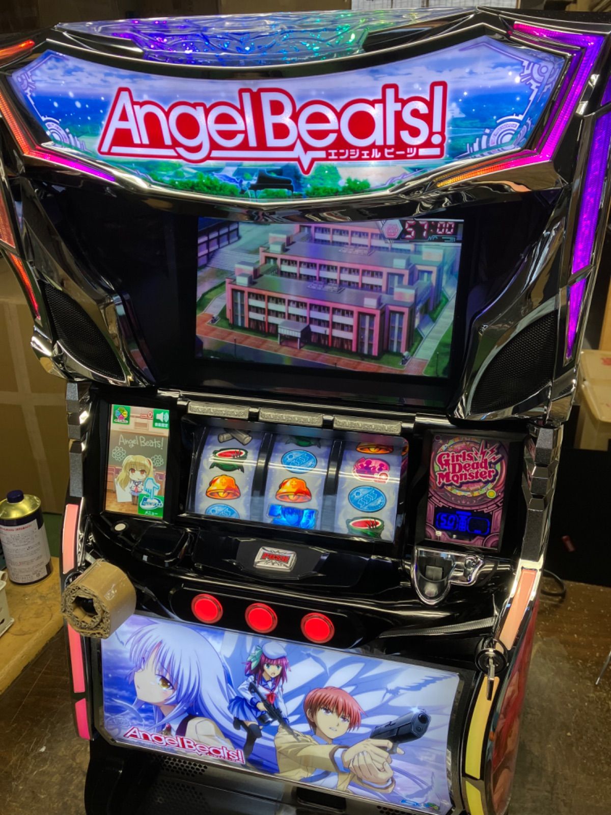 【送料込み】パチスロAngel Beats!(タイヨーエレック) 実機 税込 タイヨーエレック S Angel Beats！ XF