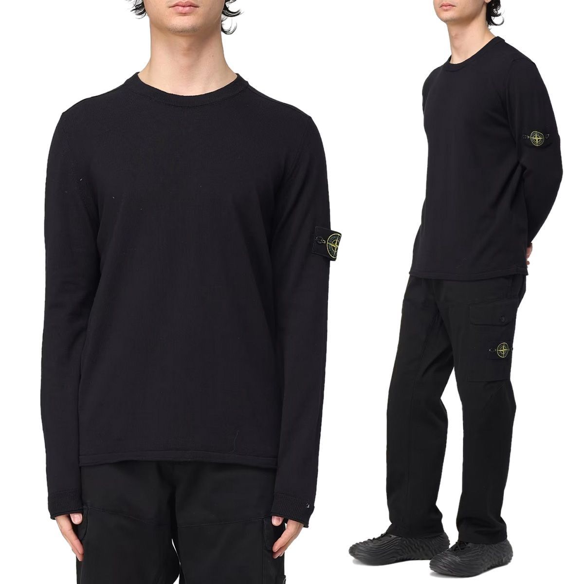40 STONE ISLAND ストーンアイランド K1S15 5100062 S00B9 V0020 ネイビー サマーニット セーター size M