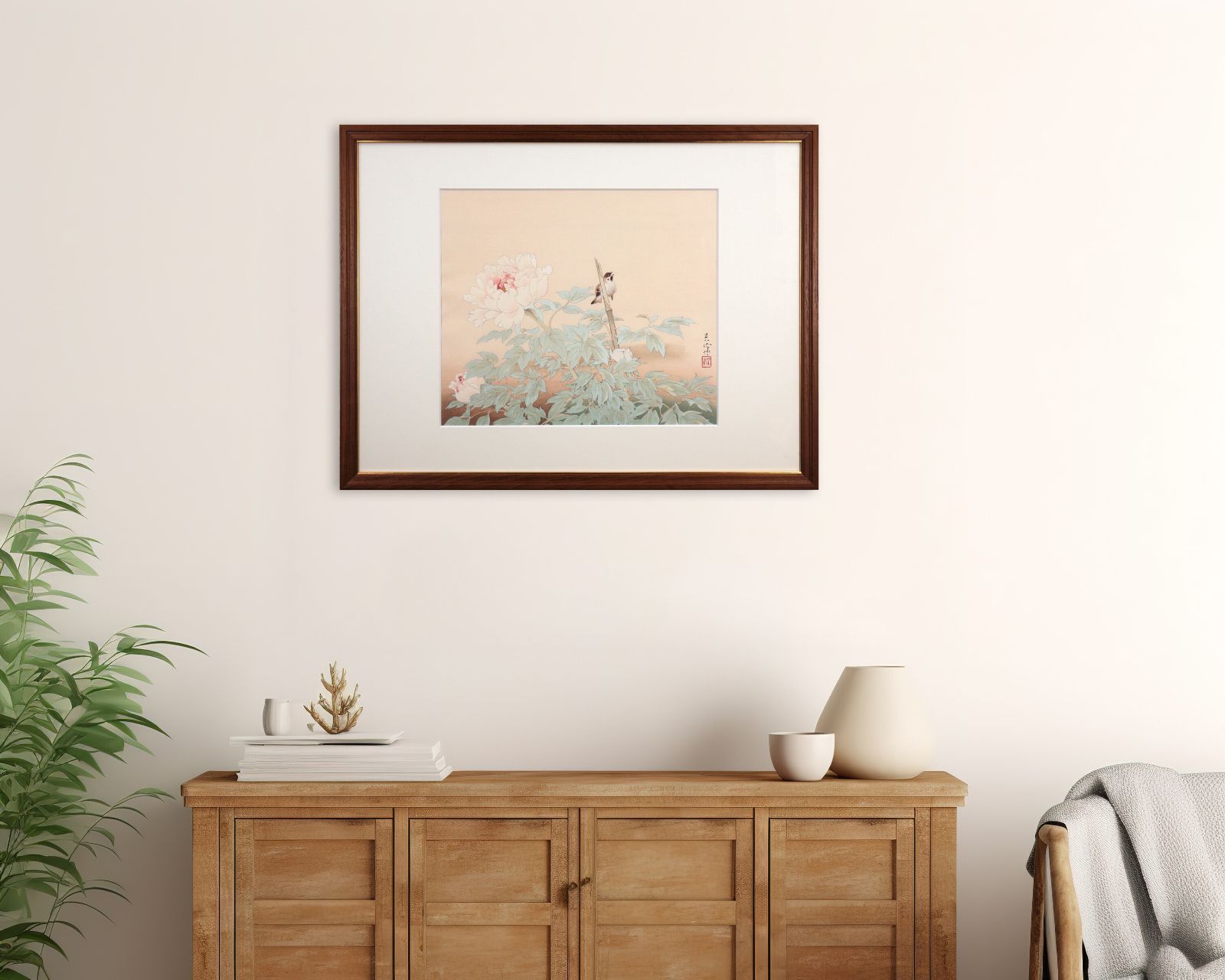 榊原紫峰『富貴草』木版画【真作保証】 絵画 榊原紫峰『富貴草』木版画【真作保証】 絵画