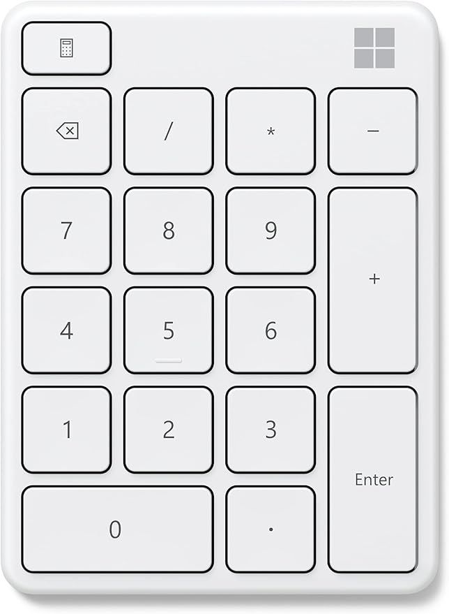 23o マイクロソフト ナンバー パッド 23O-00018 : ワイヤレス 薄型 テンキー キーカスタム可 3台接続可 Bluetooth ...
