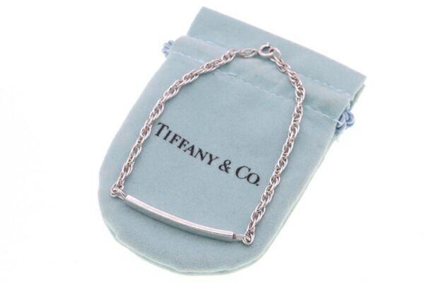 Tiffany ティファニー ヴェネチアン IDプレート ブレスレット 925 Tiffany & Co. ベネチアン リンク ID プレート ブレスレット