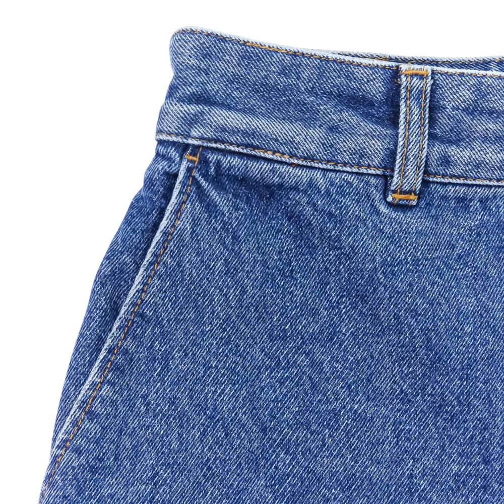 美品 25SS LOEWE ロエベ アナグラム ニー刺繍 デニムパンツ バギー  