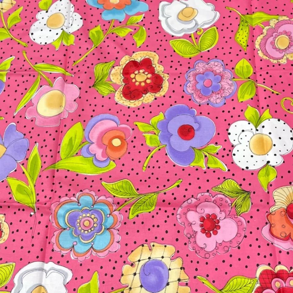 入荷❣️輸入生地 ロラライハリス生地 激レア BIG blossoms ピンク