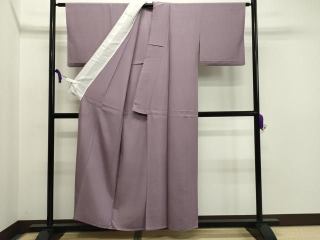 平和屋着物＊夏物 色無地 絽 薄葡萄色 正絹 逸品 未使用 CAAT9897gh