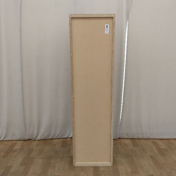 ベージュ 天然木調キャビネット
