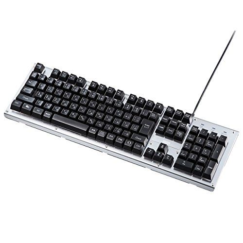 サンワサプライ バックライト機能付きキーボード USB-A メンブレン 109キー/日本語109A配列 SKB-WAR3