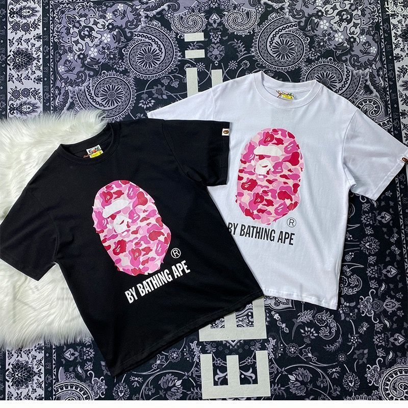 新品 A bathing ape pink hoodie ベイプ アベイシングエイプ T