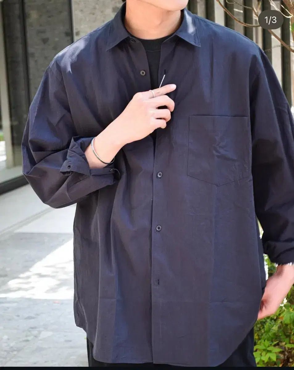 コモリ シャツ comoli ネイビー サイズ2 COMOLI(コモリ) 25SS コモリシャツ B01-02001 ネイビー サイズ 2