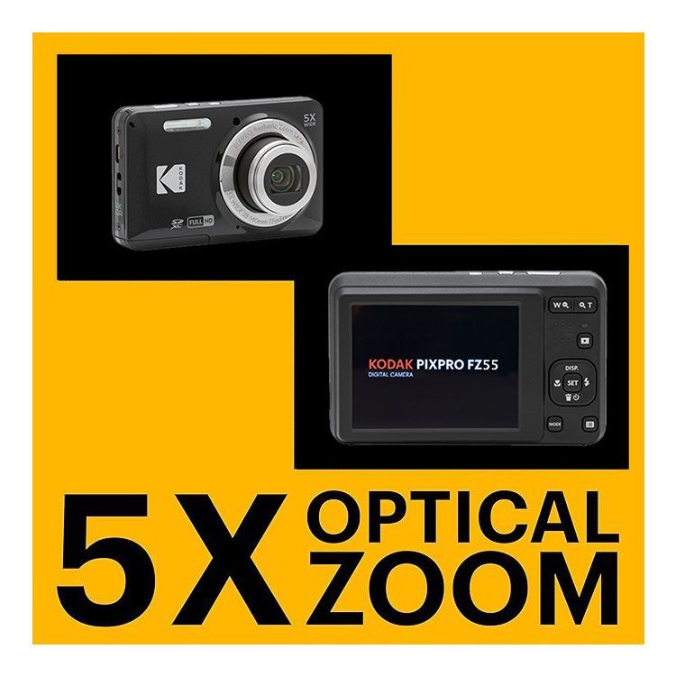 デジタルカメラ5点セット Amazon | KODAK (コダック) PIXPRO 使いやすい ズーム FZ55-RD