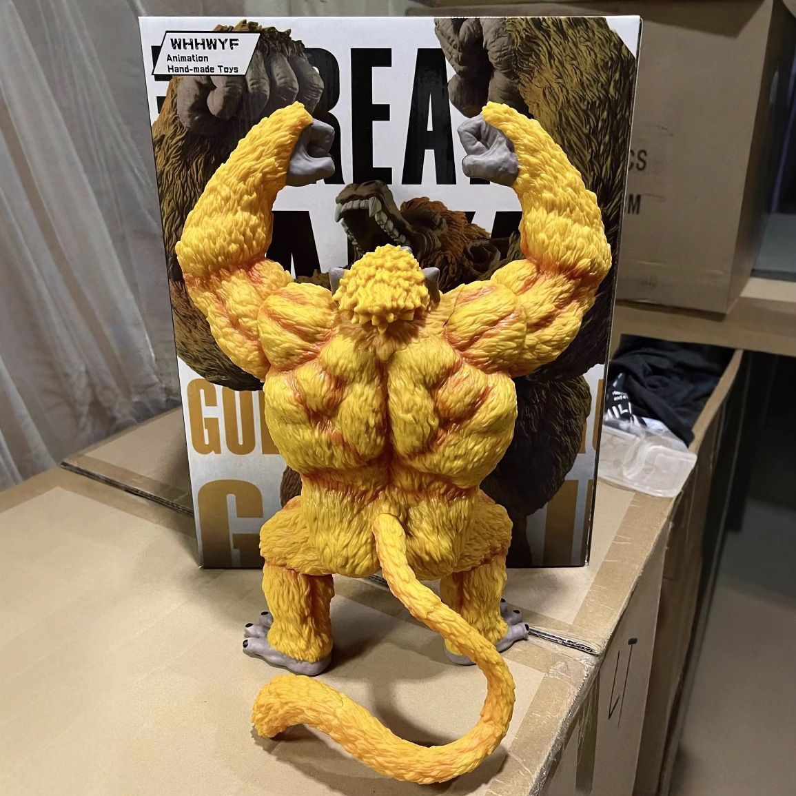 【新品】ドラゴンボール 黄金大猿 特大フィギュア 40cm ✰✰孫悟空大変身✰✰黄金大猿　体長４０cm　超特大海外製フィギュア