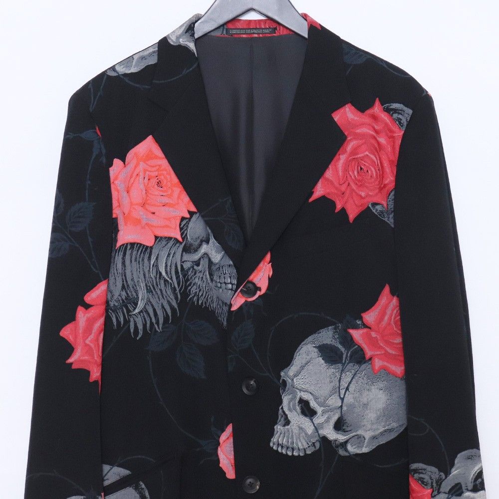 YOHJI YAMAMOTO 復刻スカルローズジップテーラードジャケット サイズ3  