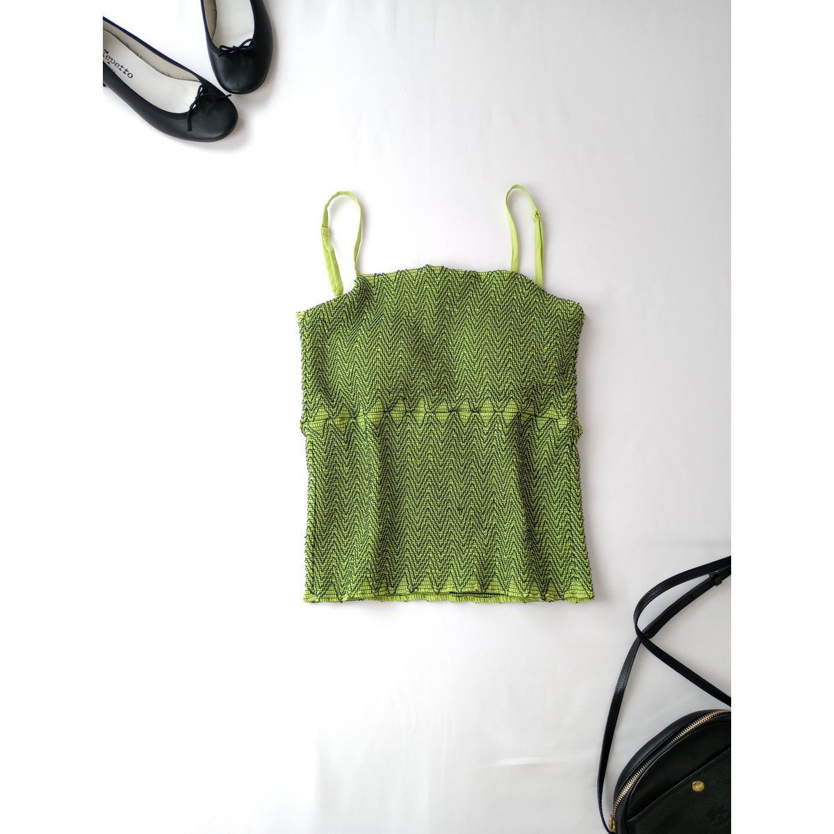 新品未使用】AMERI CUP IN SHIRRING CAMISOLE