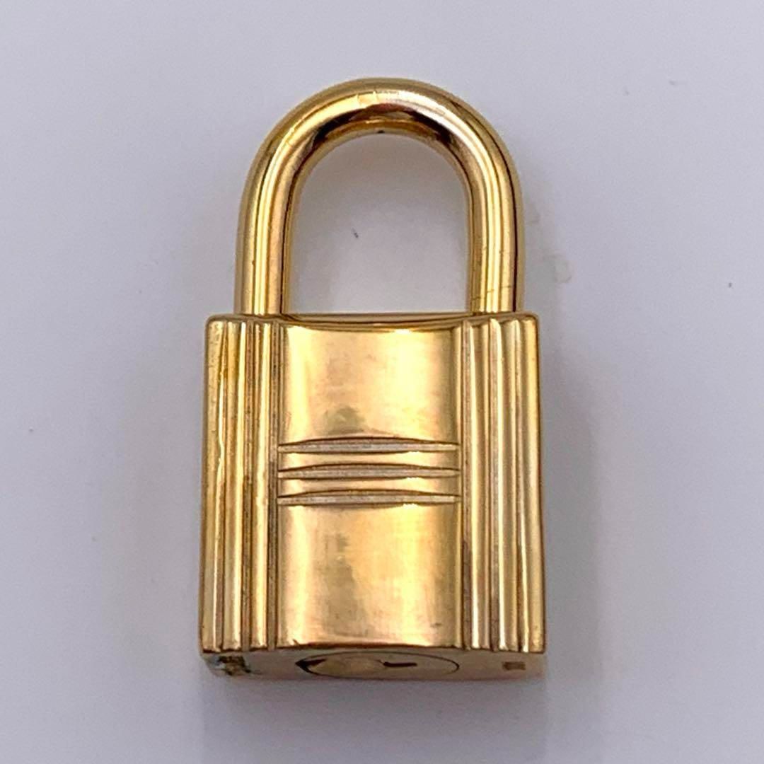 【美品】エルメス K24ゴールドメッキ パドロック カデナ リペア品 101番 HERMES エルメス カデナ 24Kメッキ No.101 101番 鍵付き 南京錠