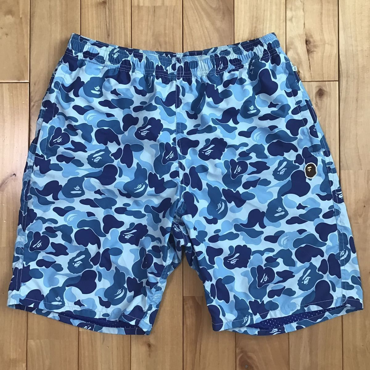 BAPE ABC camo blue Beach shorts Lサイズ a bathing ape エイプ  