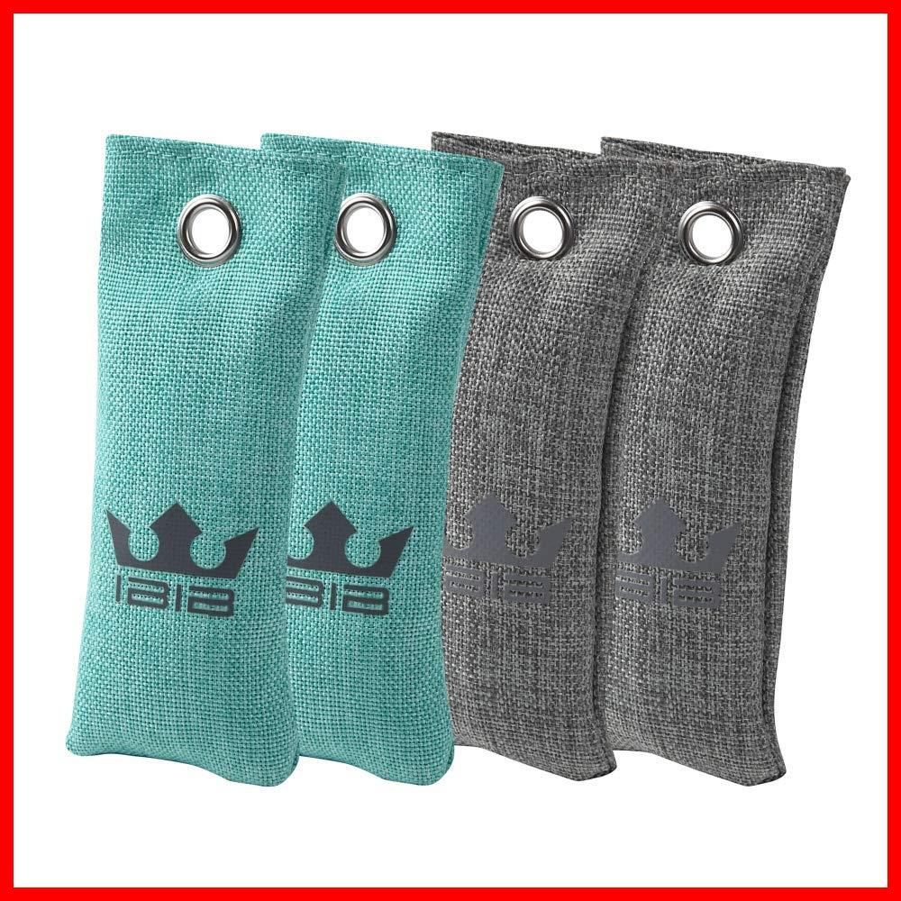 商品 ミントブルー2本入り チャコールグレー2本入り 竹炭靴用消臭剤