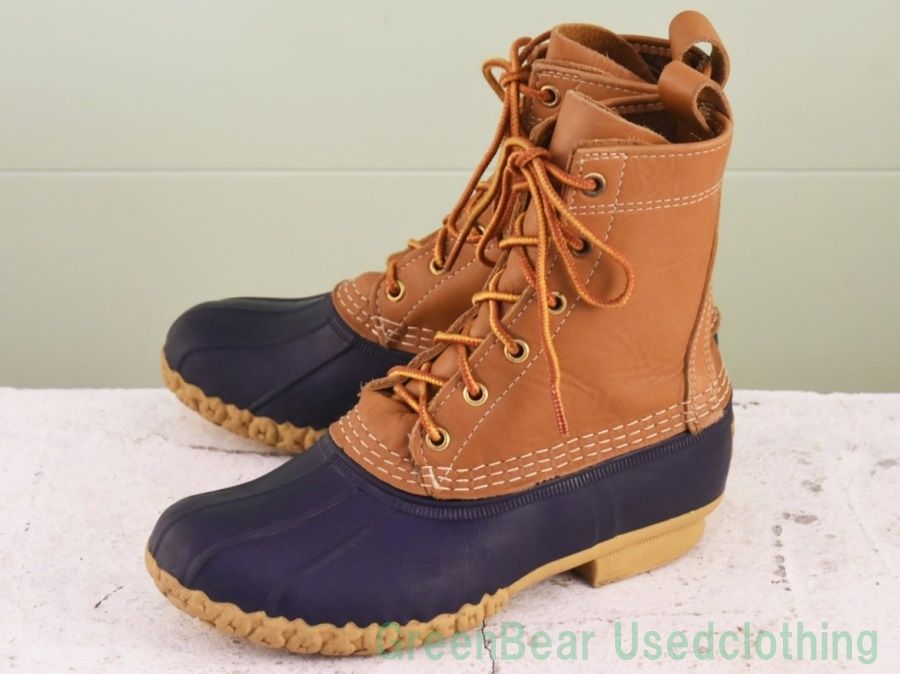 Y130◆ L.L.Bean ビーンブーツ 茶×ネイビー レディース 23cmくらい