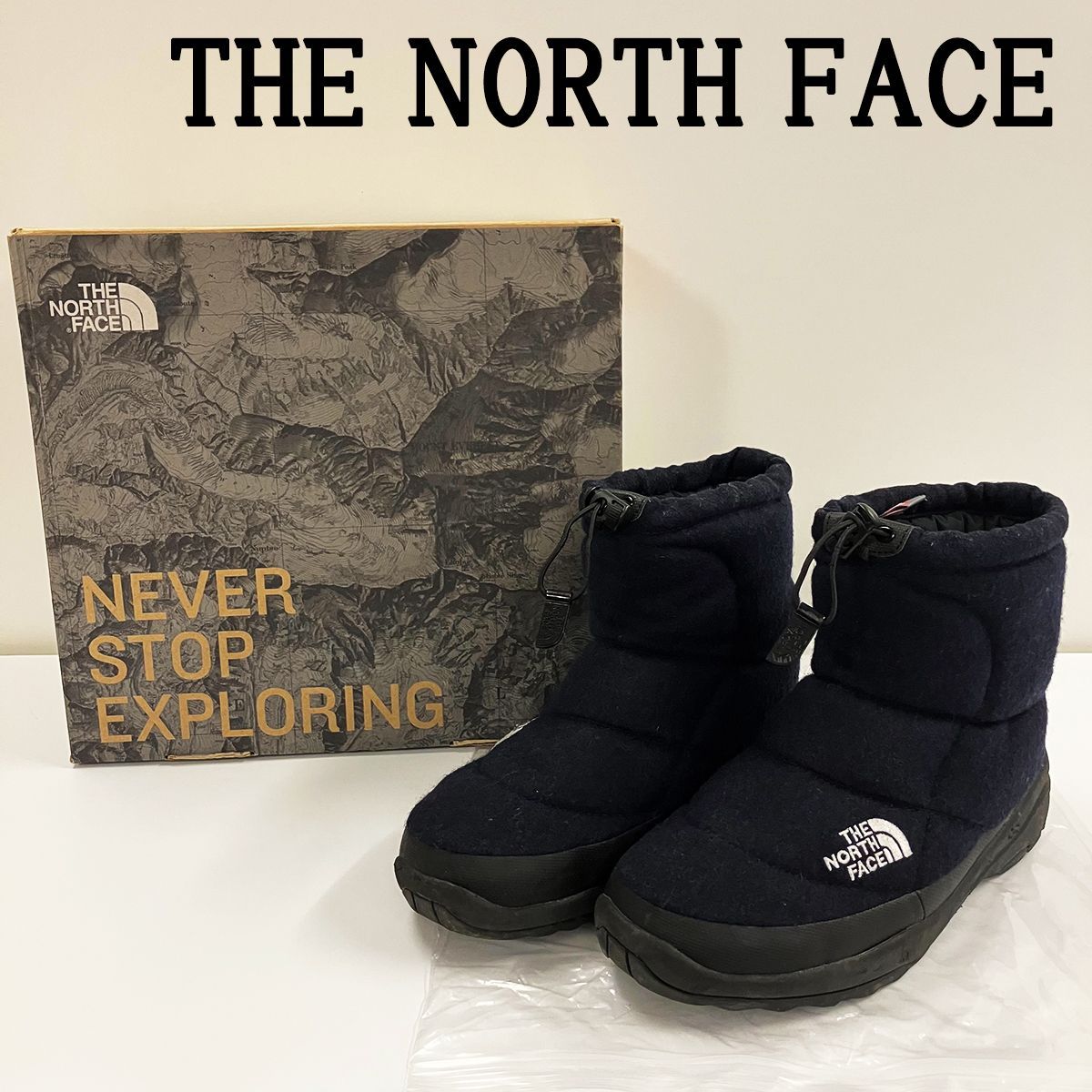 THE NORTH FACE ネイビー ムートンブーツ　ヌプシ THE NORTH FACE ネイビー ムートンブーツヌプシ
