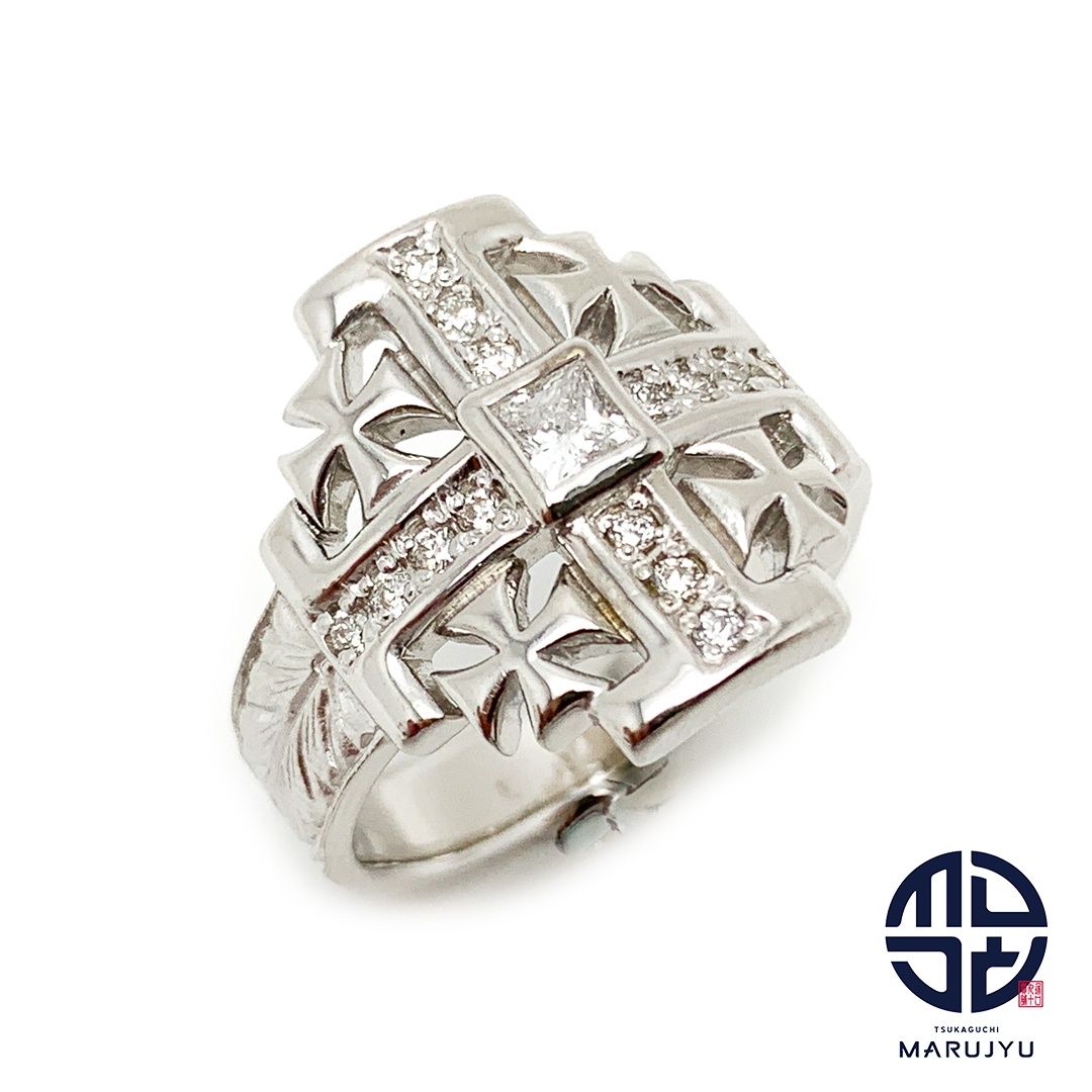 LoreeRodkin ローリーロドキン K18WG 18金ホワイトゴールド クロス  