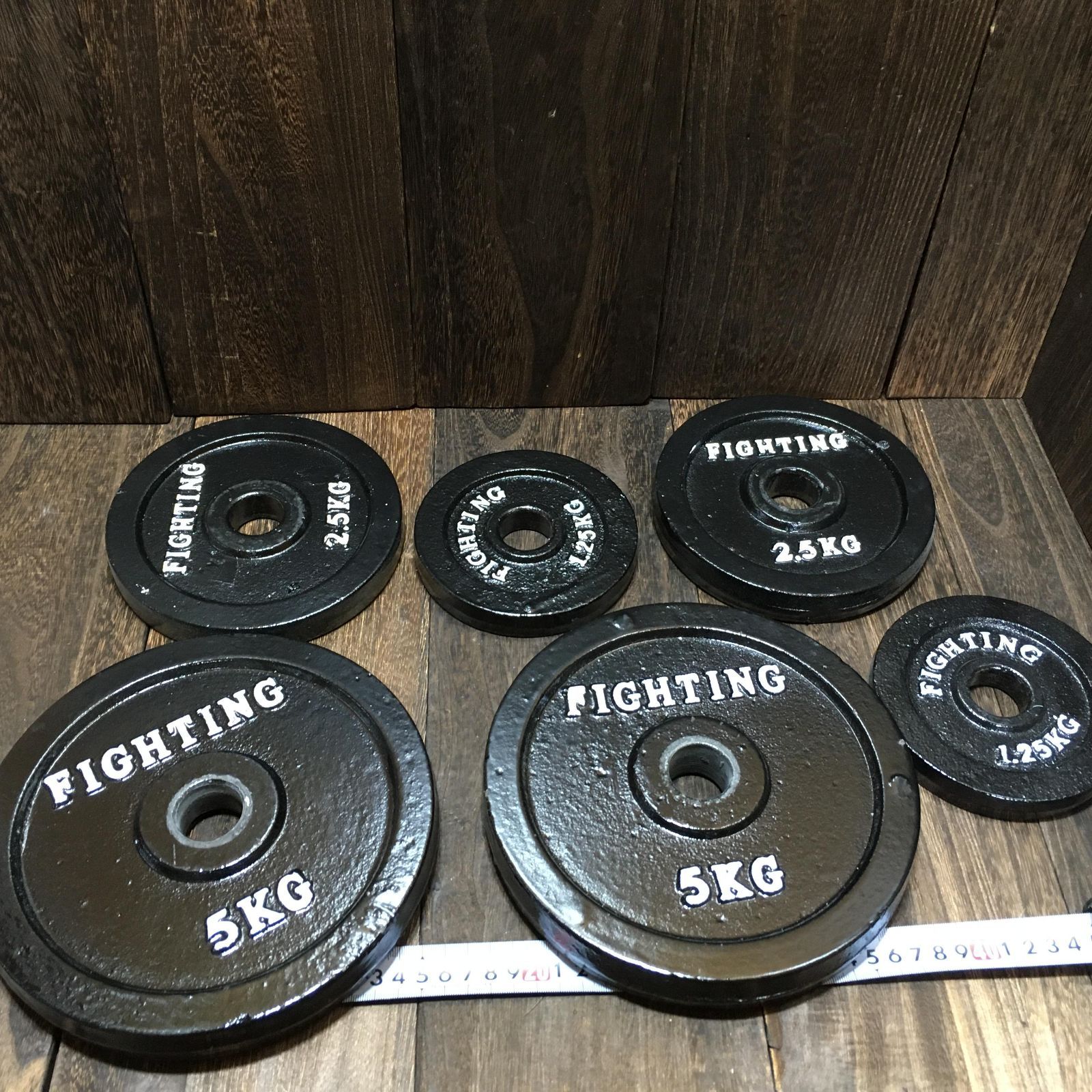 FIGHTING ダンベルプレート 2.5キロ 8枚セット　合計20キロ FIGHTING ROAD ダンベルプレート 1.25kg 2.5kg 5kg 合計 17.5kg