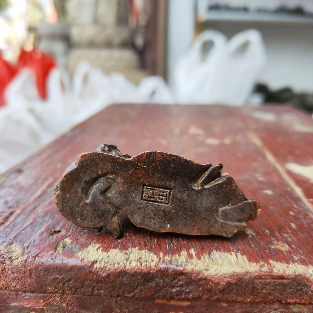 仏教美術 仏像 銅像 伏虎羅漢 茶寵 文鎮 文房具 茶道具 装飾品