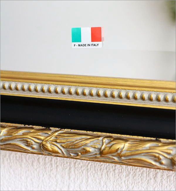 H111C8 イタリア製 ウォールミラー 壁掛け鏡 イタリア製 ウォール