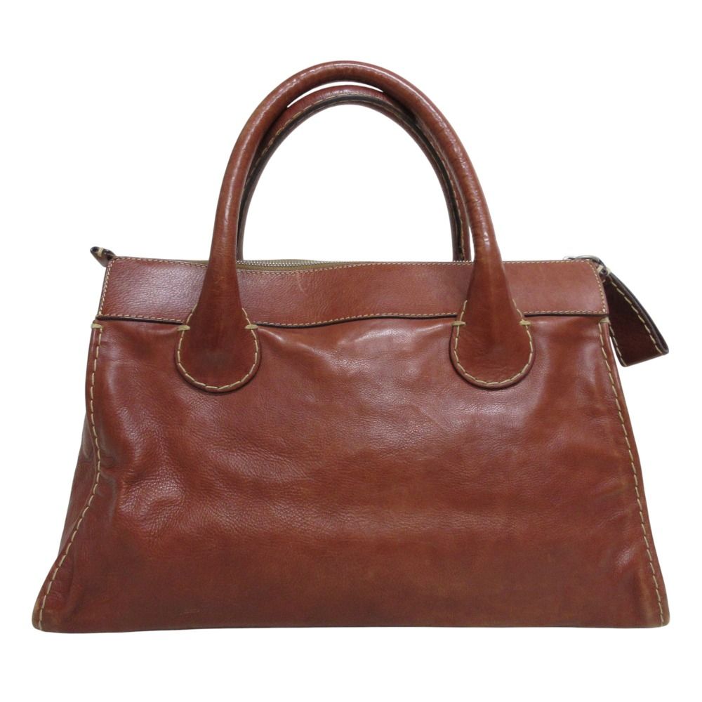 【良品】Chloe(クロエ)エディス Edith トートバッグ ハンド レザー 良品 Chloe クロエ EDITH エディス レザー ラージ トートバッグ
