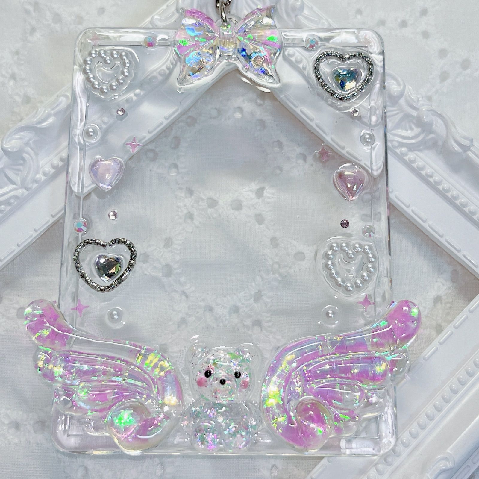 トレカキーホルダー トレカケース 硬質ケース チェキケース