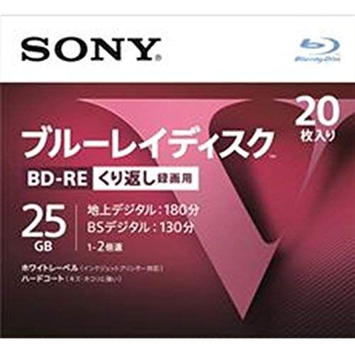 ソニー ブルーレイディスク BD 繰り返し録画用 2倍速 25GB ＲＥ＿１層２０Ｐ×2個