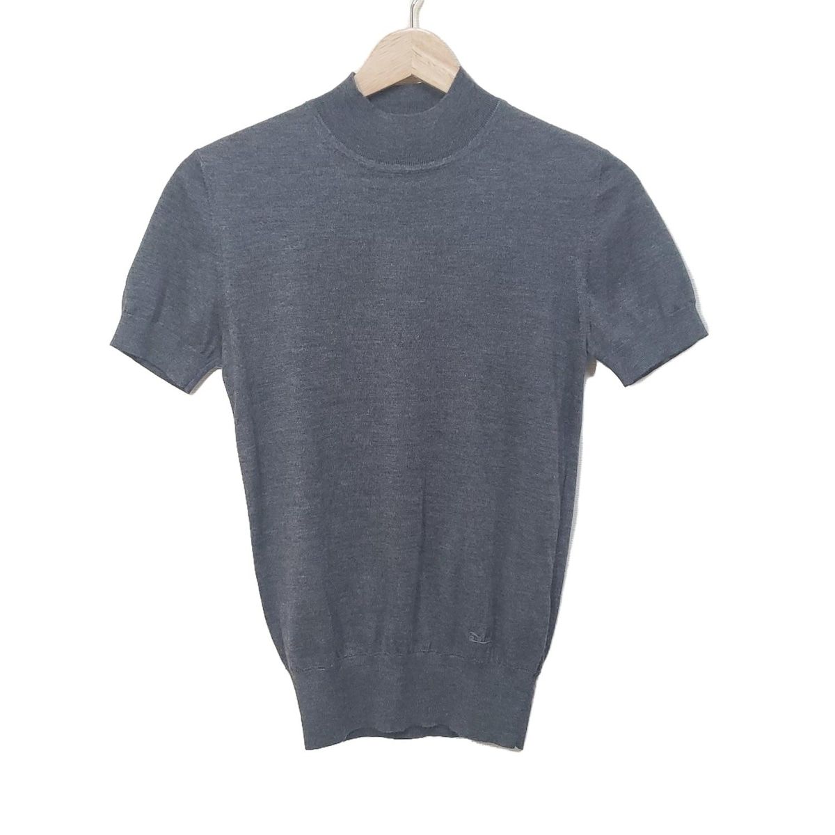 HERMES(エルメス) 半袖セーター サイズ36 S レディース美品 - 07-7708  