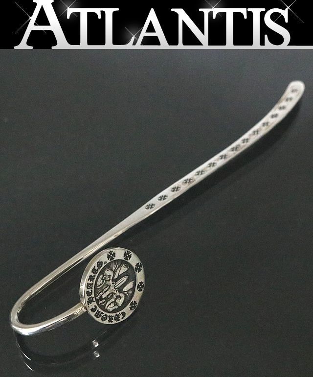 クロムハーツ シルバー エンジェル メダル ブック マーカー 鑑定済 正規品 クロムハーツ エンジェルメダル ブックマーカー クロム