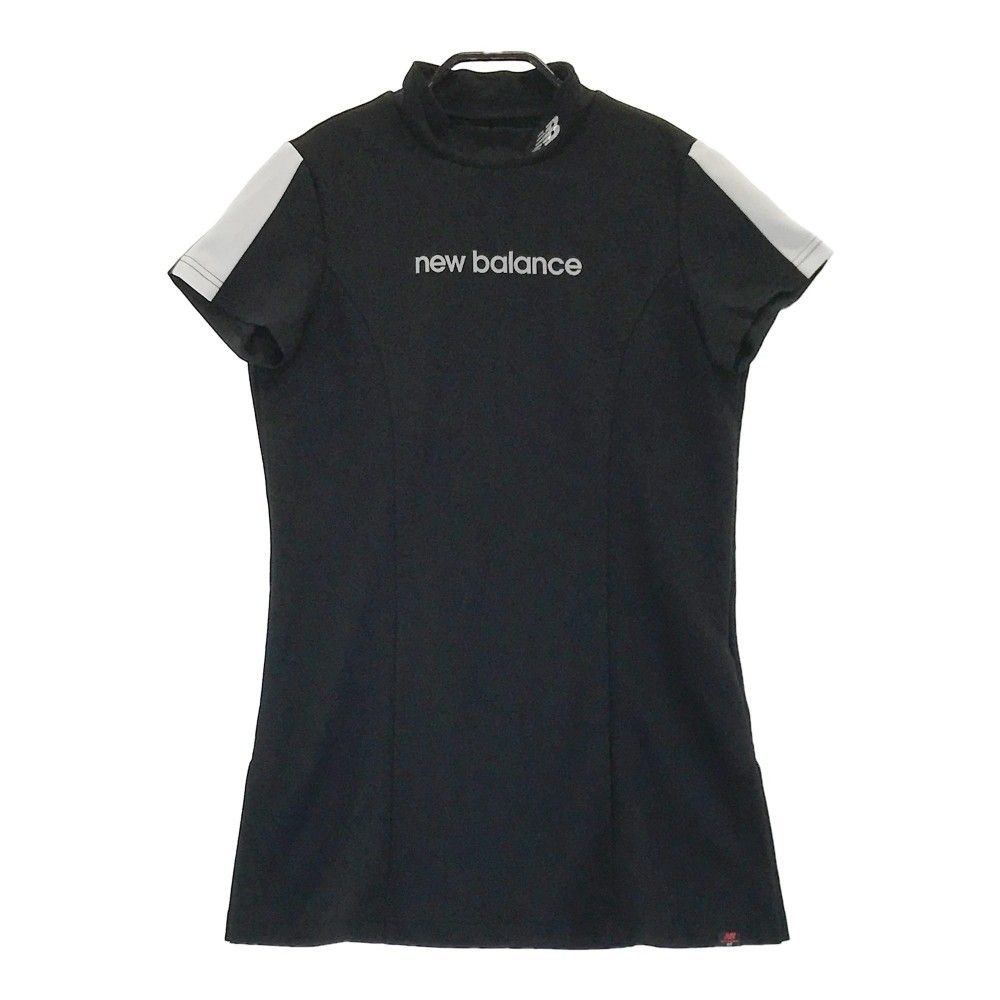 サイズ 2 NEW BALANCE GOLF ニューバランス 2025年モデル ハイネック 半袖Tシャツ ロング丈 ブラック系 240101428807 ゴルフウェア レディース ストスト