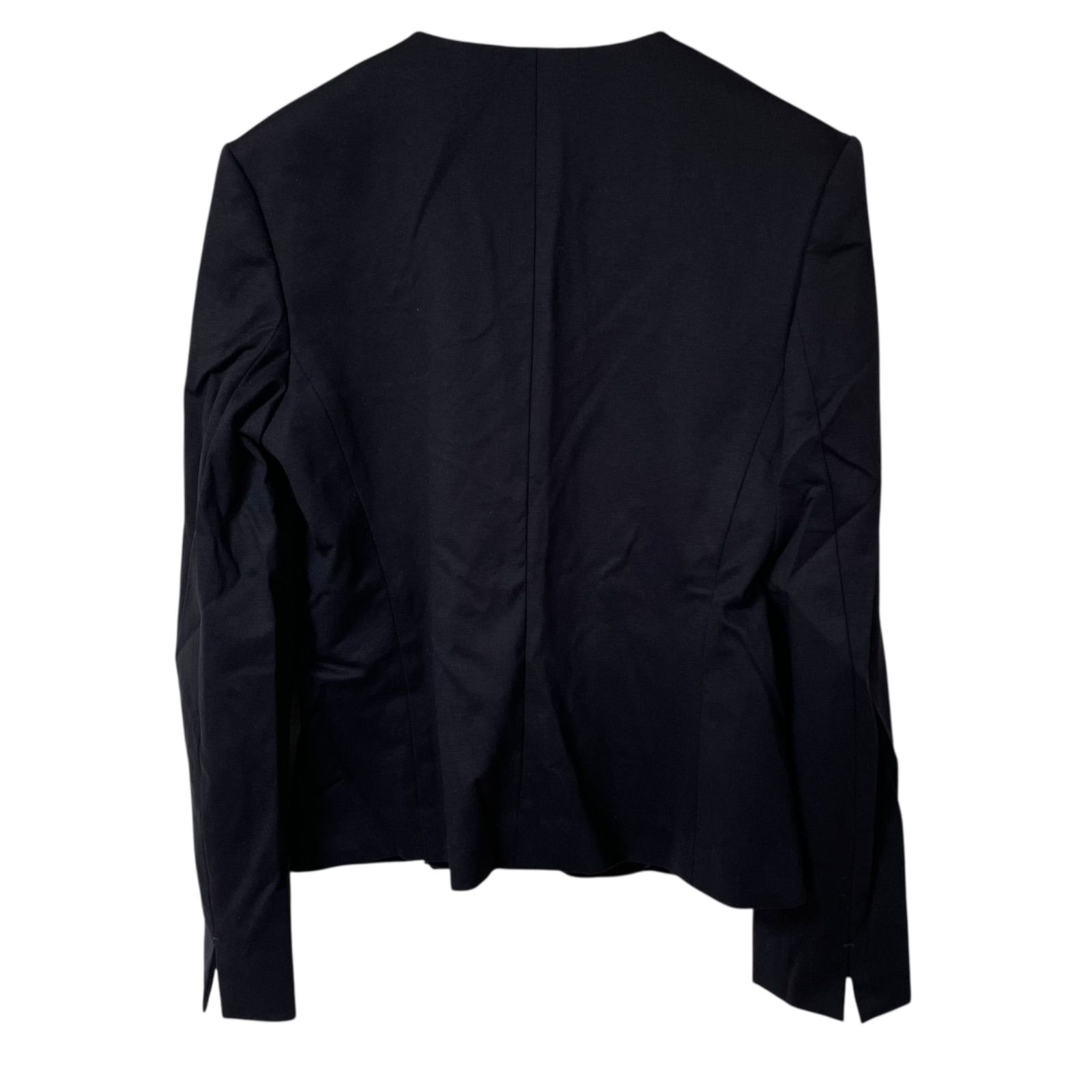 z1380【美品】自由区 ノーカラージャケット テーラードジャケット