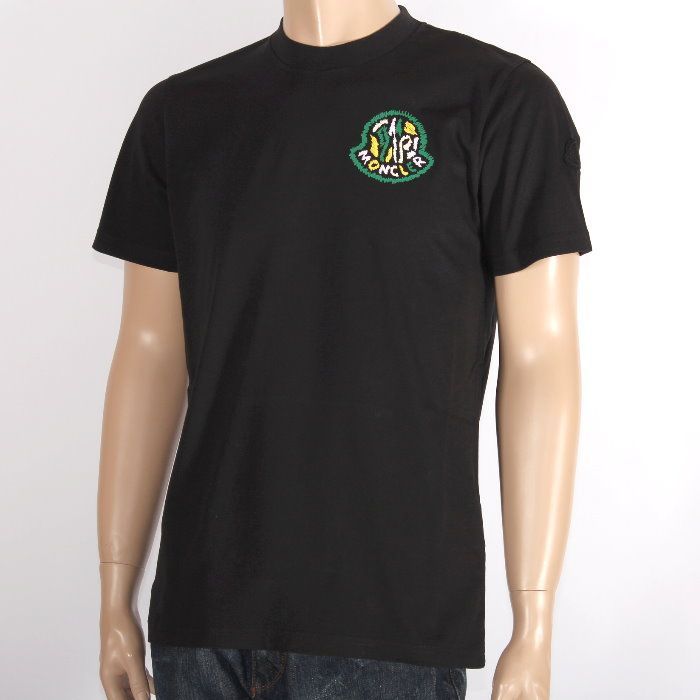 MONCLER モンクレール Tシャツ ブラック 8c00017 8390t 998 ロゴ 
