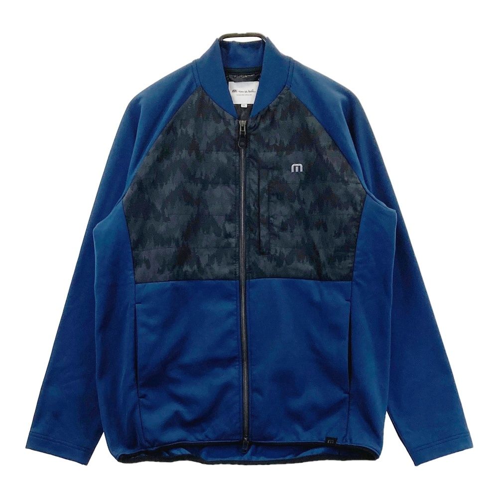 トラビスマシュー】美品 中綿ジャケット ネイビー 背面ロゴ M メンズ
