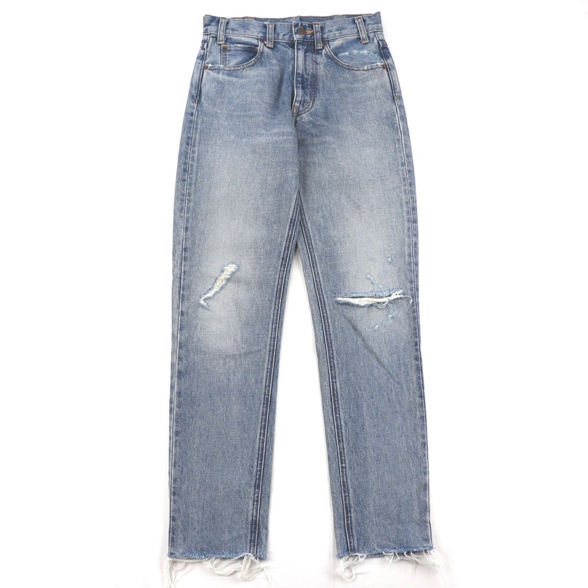 美品 セリーヌ カットオフ ダメージ デニムパンツ レディース