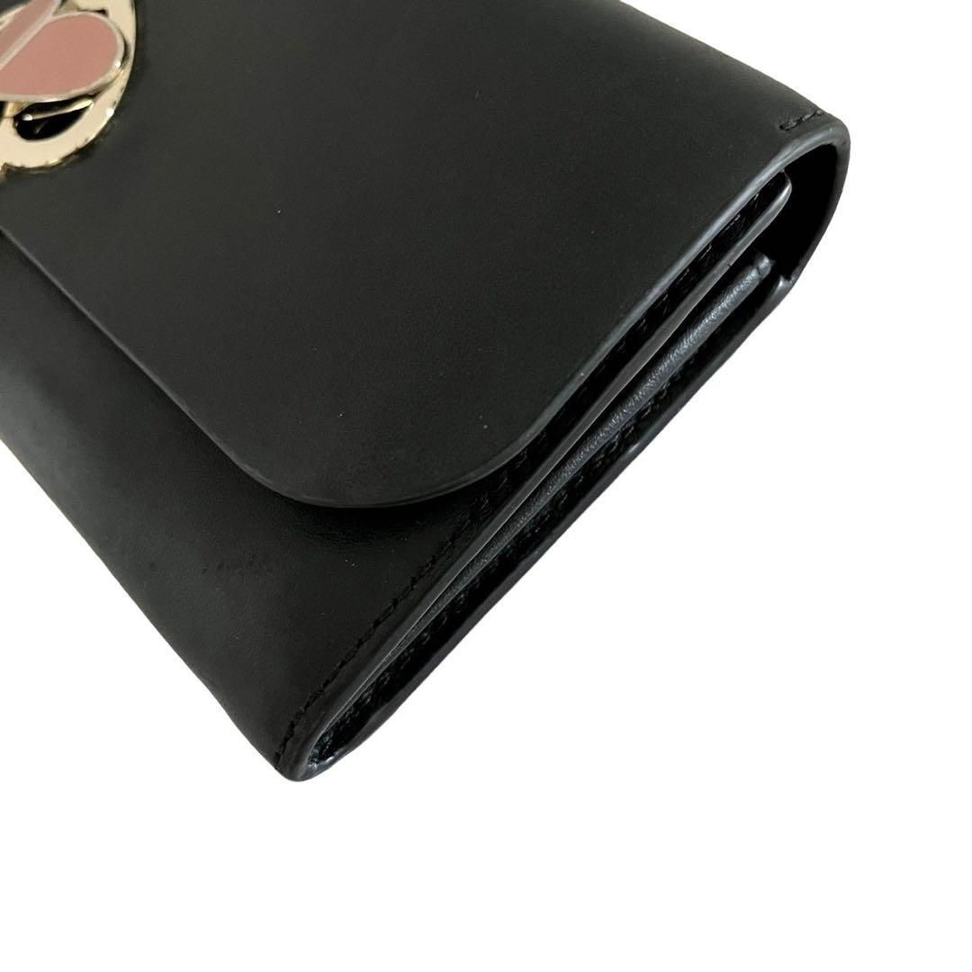katespade ケイトスペード 財布 ブラック ピンク レザー 二コラ katespade ケイトスペード 財布 ブラック ピンク レザー 二コラ