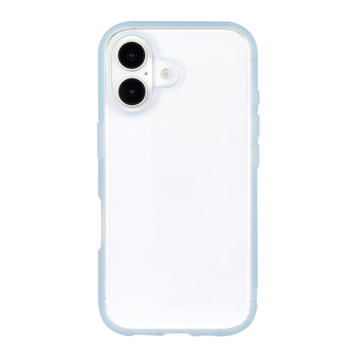 【在庫処分】IFT-173LBL ライトブルー ケース 対応 iPhone16 Clear IIIIfit グルマンディーズ