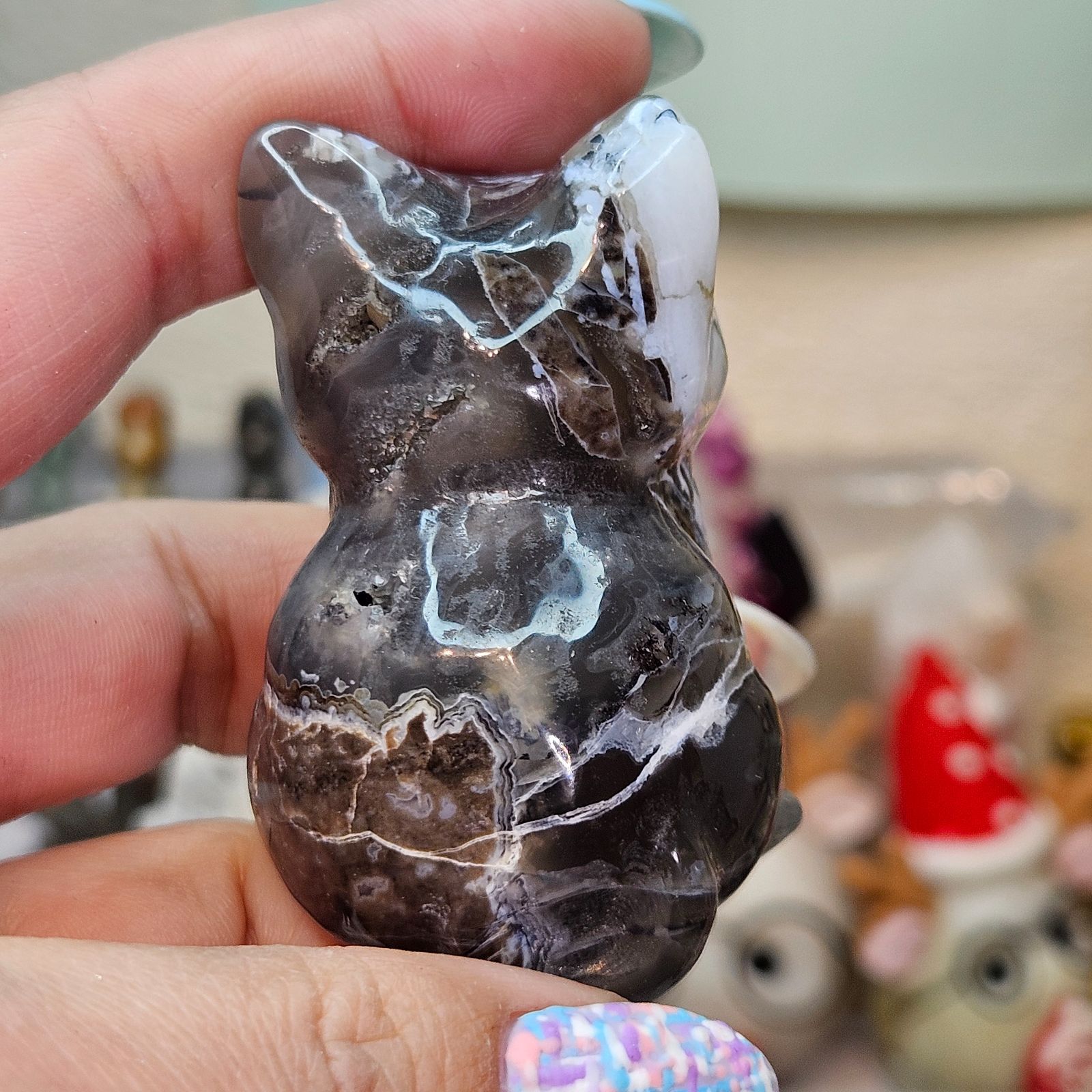 激レア✨💖✨ボルケーノアゲート✨猫✨カービング✨ - メルカリ