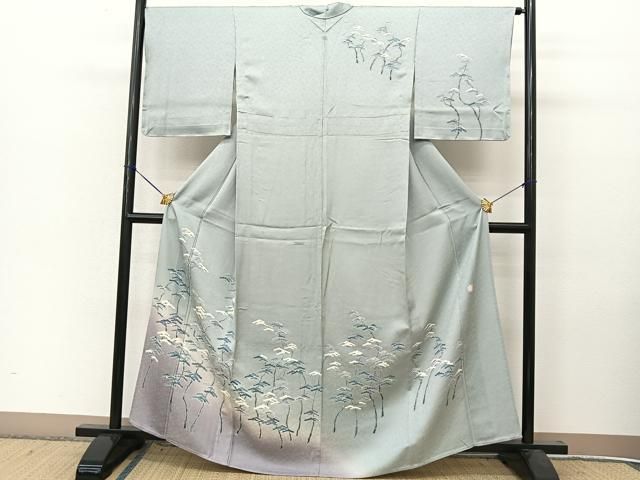 平和屋着物▽訪問着　単衣　たたき染め　正絹　逸品　CAAV9442ze 平和屋着物▽訪問着 単衣 たたき染め 正絹 逸品 CAAV9442ze