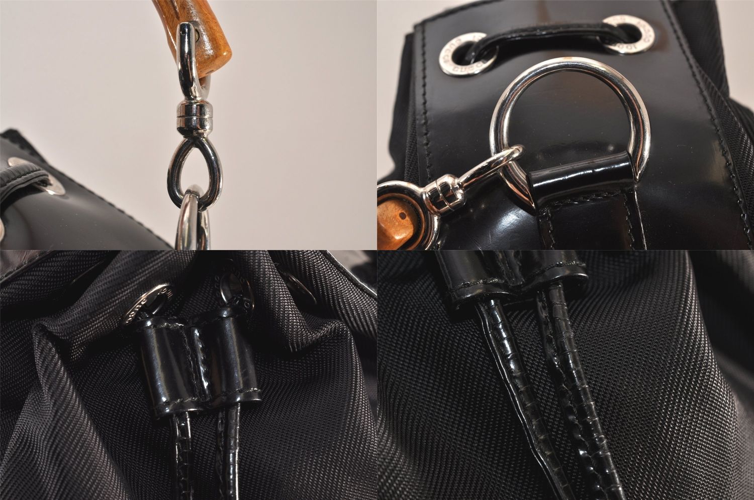 極美品 グッチ バンブー 巾着 2way ショルダーバッグ ハンド ブラック 楽天市場】【バッグ】GUCCI グッチ バンブー 巾着 2WAY