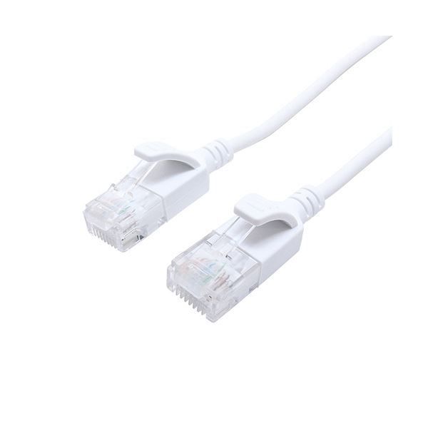 まとめ ナカバヤシ ミヨシCAT.6A LANケーブル スリム ホワイト 10m C6A-S10WH 1本 ×3セット