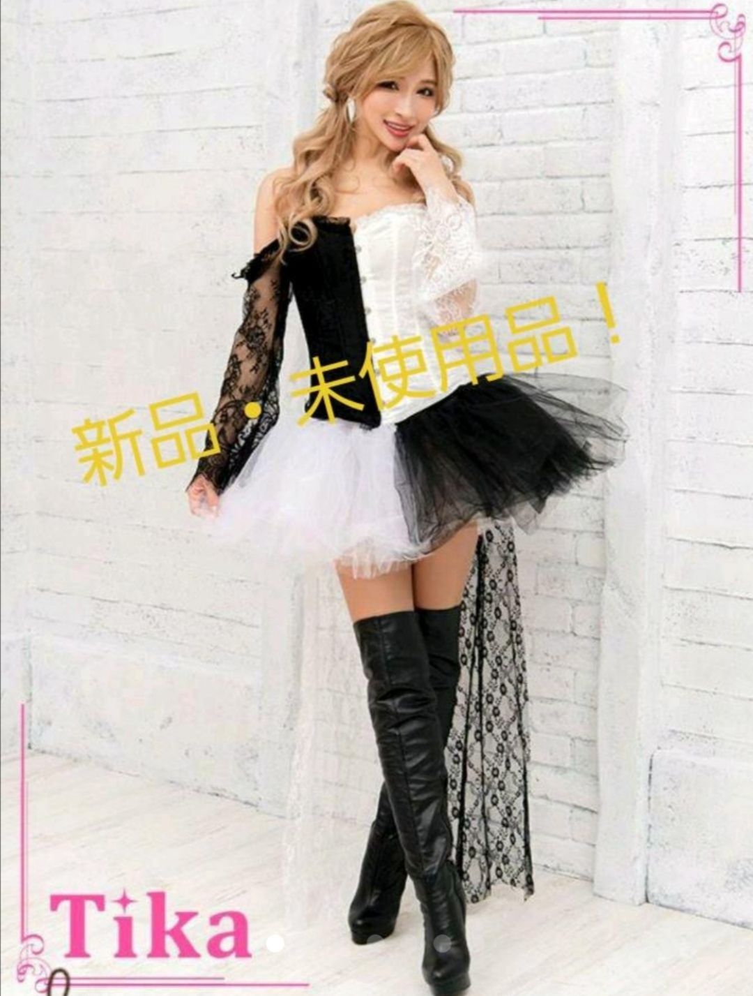 LOUNIE ラインアクセントタイトスカート ナロースカート2025年秋・冬