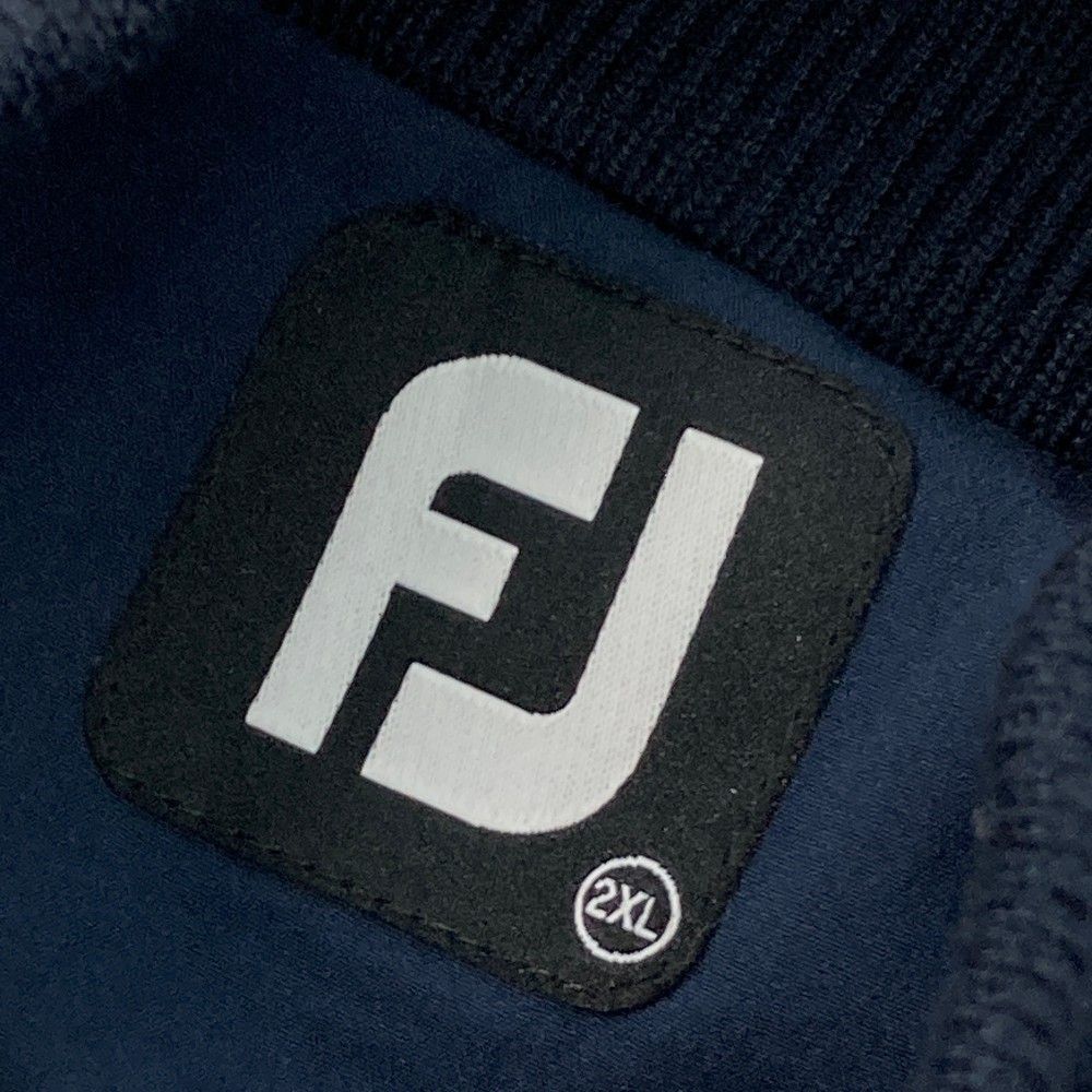 サイズ：2XL FOOT JOY フットジョイ 2023年モデル ハーフジップ 長袖ニットセーター  ネイビー系 [240101433299] ゴルフウェア メンズ ストスト FOOT JOY フットジョイ 2023年モデル ハーフジップ 長袖ニット