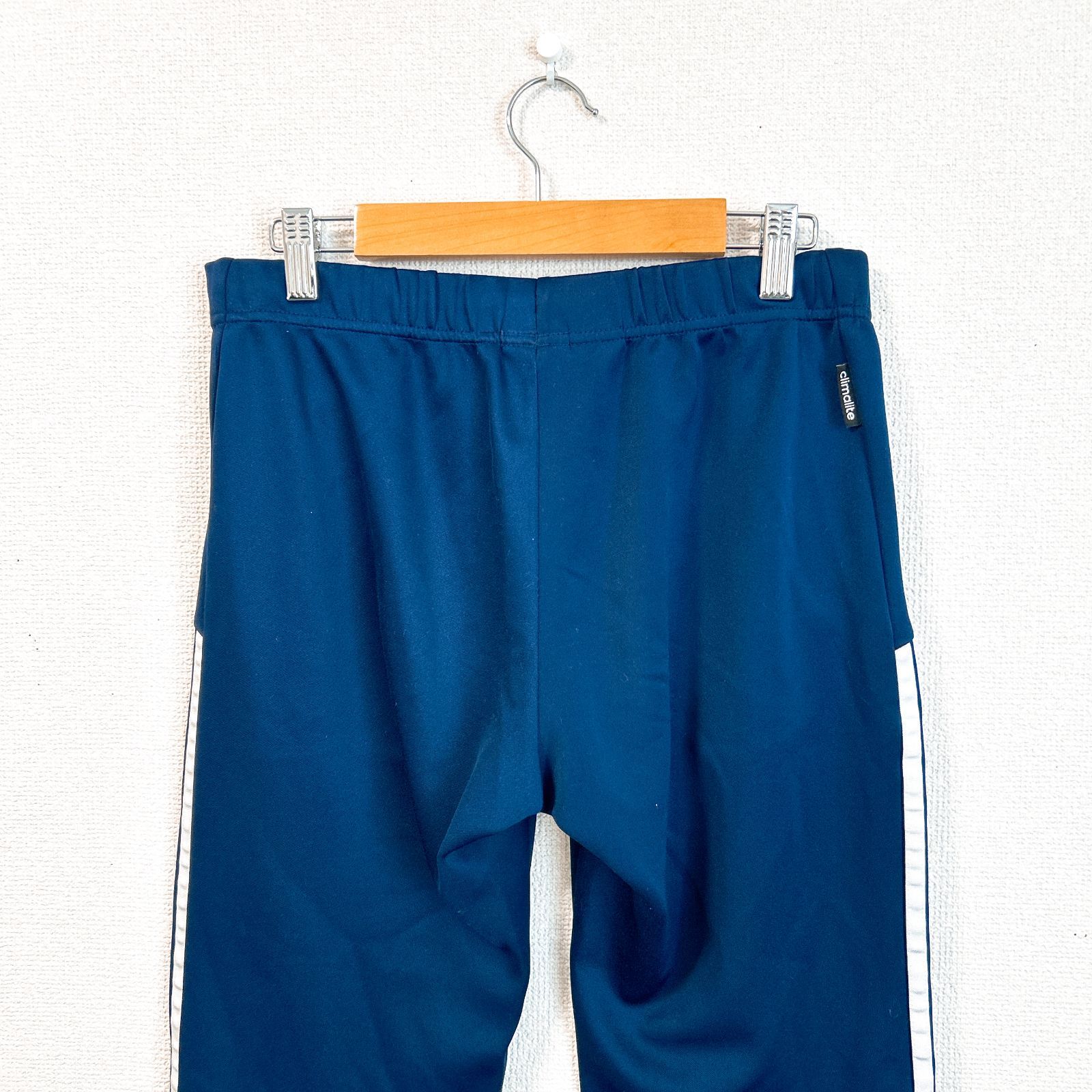 adidas トラックパンツ ジャージ 3ライン ネイビー 紺色 S