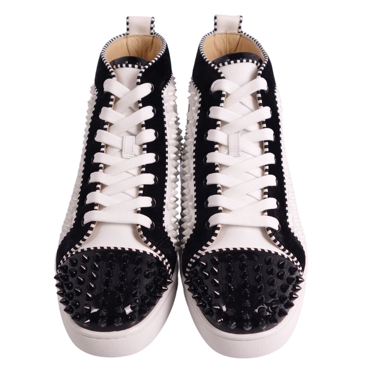 Christian Louboutin クリスチャンルブタン Sharkyloub SP Spikes ブラック カーフレザー - Shoes - Men