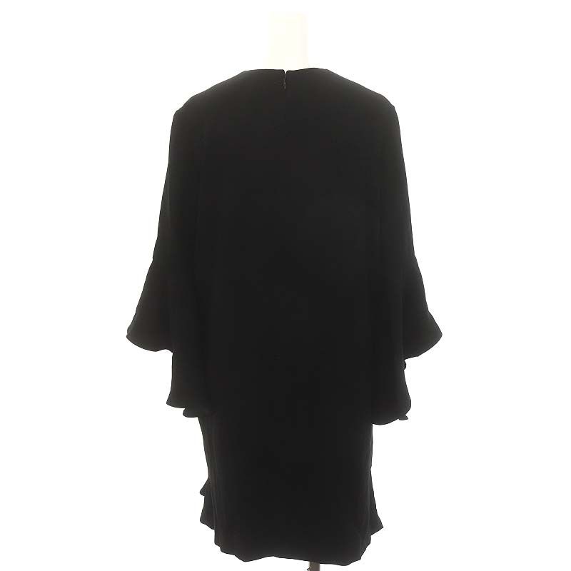 ヨーコチャン YOKO CHAN フェイクパール装飾ワンピース ひざ丈 七分袖